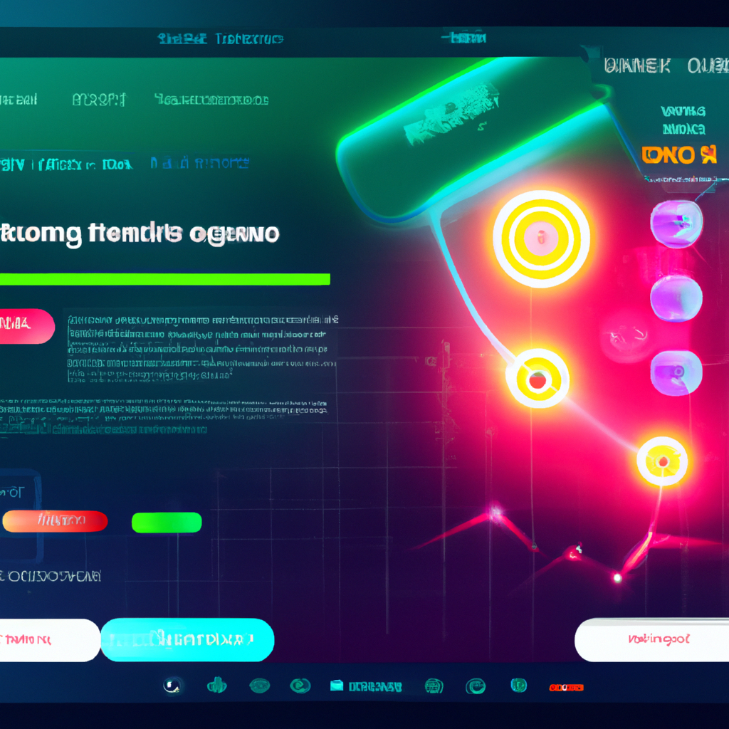 HUD concept with neon elements